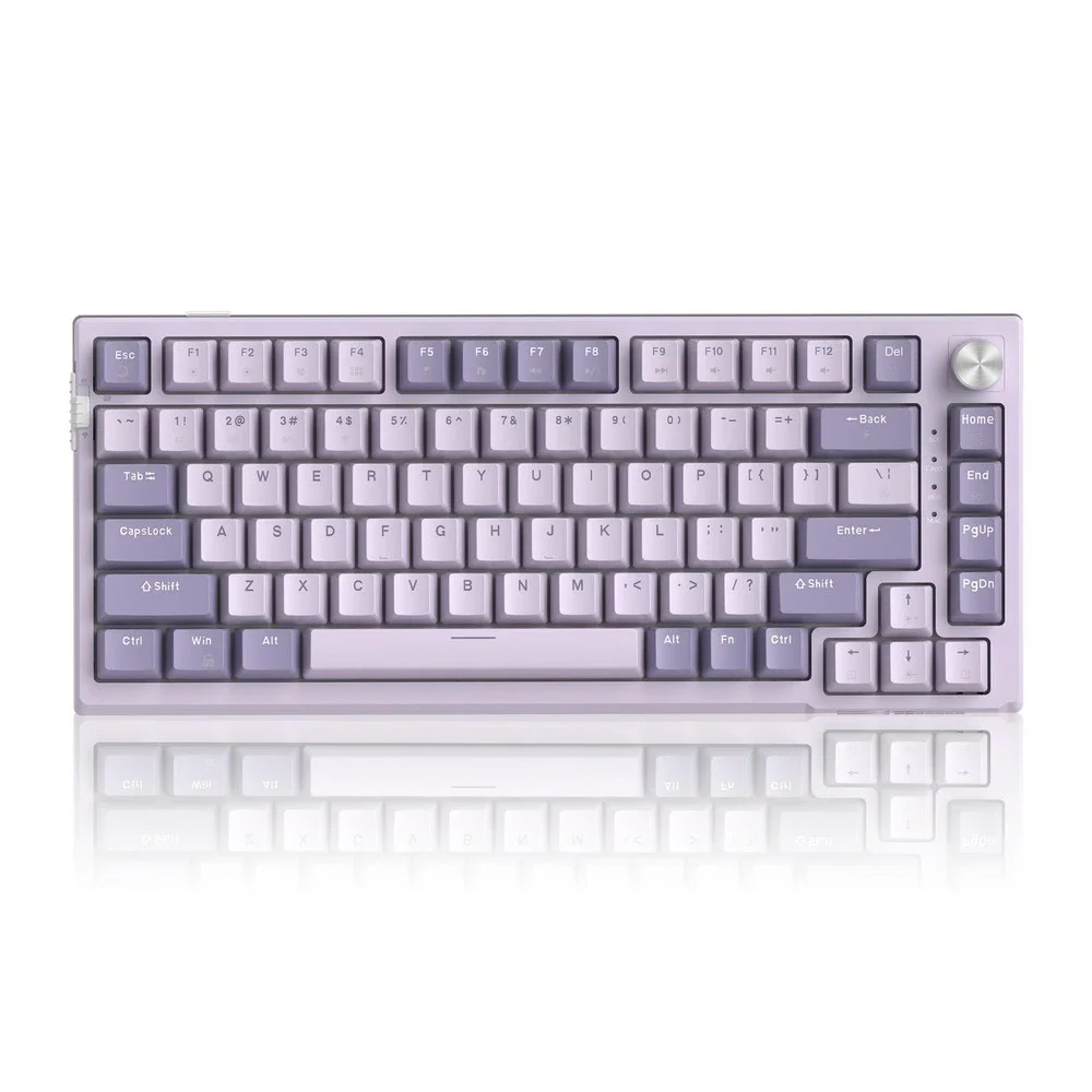 MageGee SKY81 75% Wireless Mechanical Keyboard Hot Swappable RGB Violet Switch